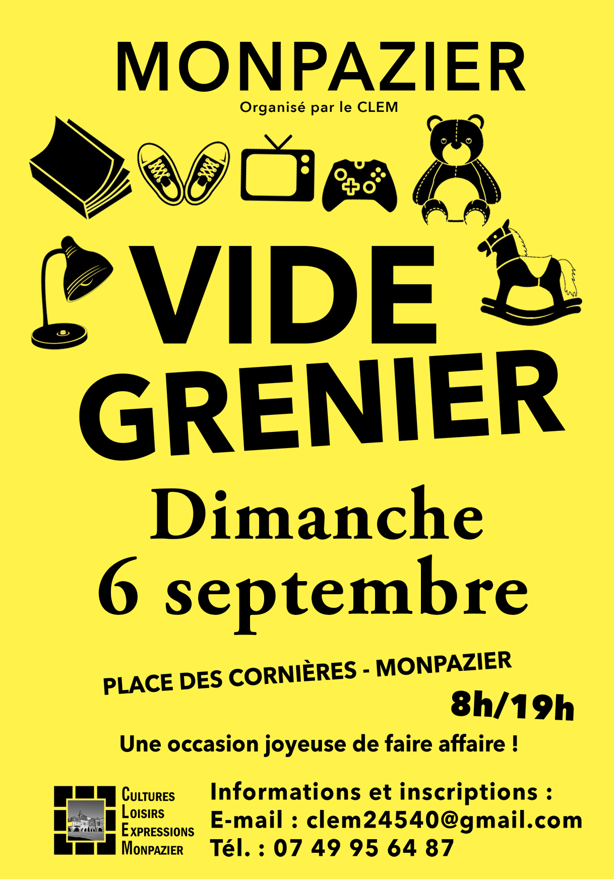 Vide-grenier à Monpazier