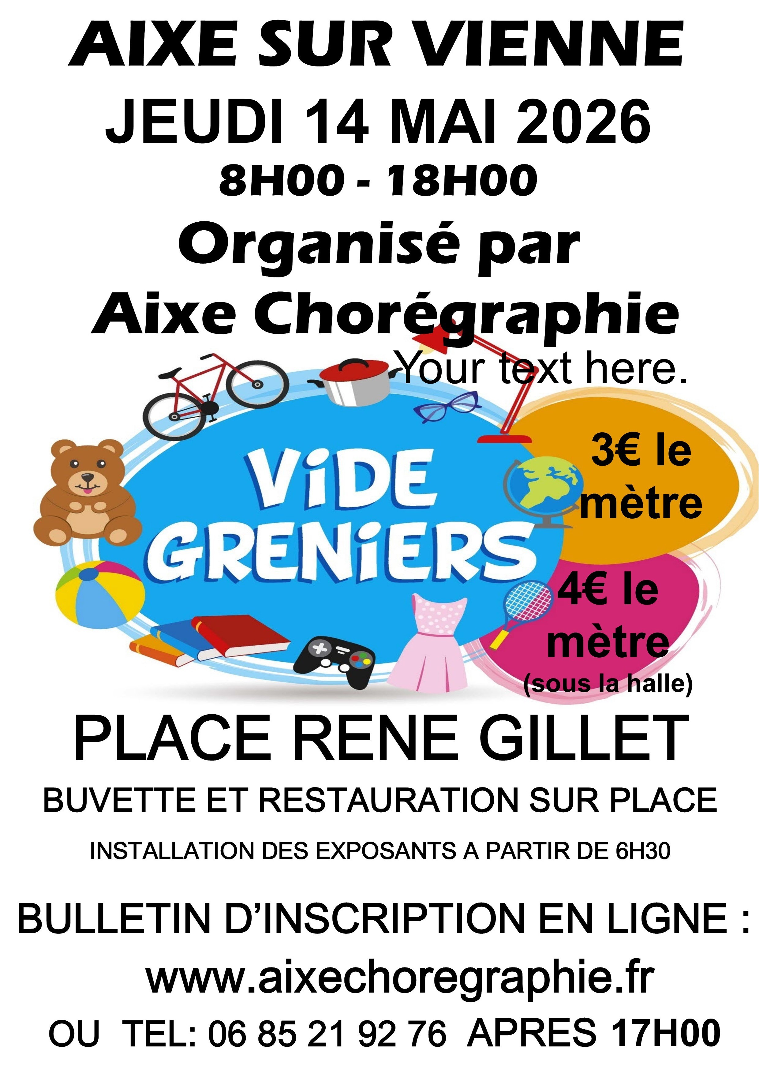 Vide-grenier à Aixe-sur-Vienne