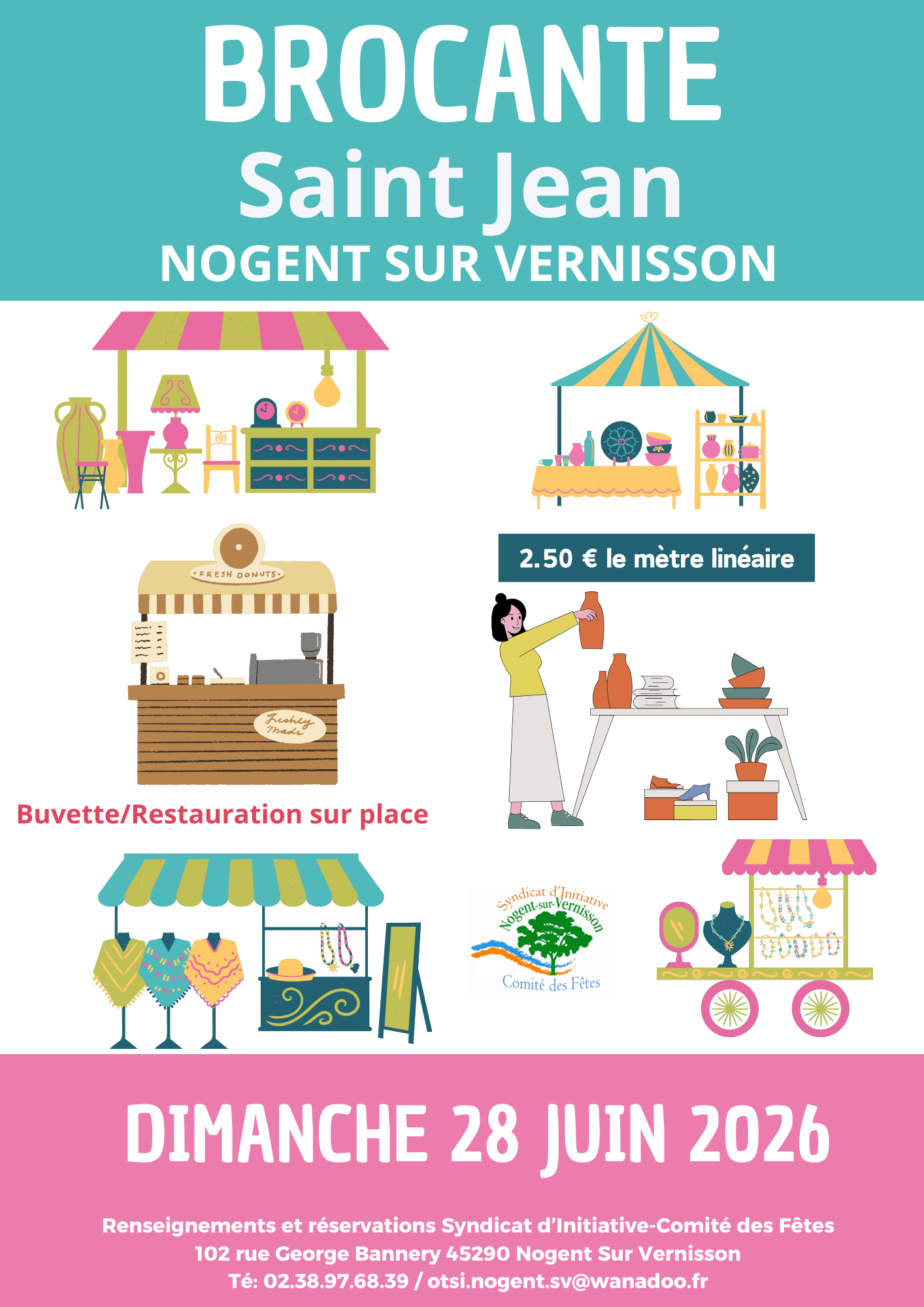 Vide-grenier à Nogent dur vernisson