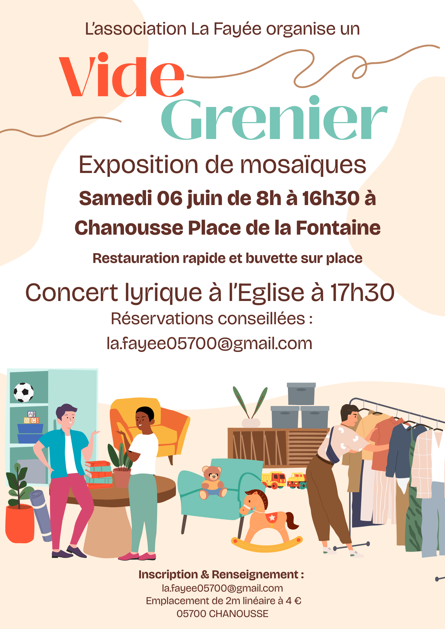 Vide-grenier à Chanousse