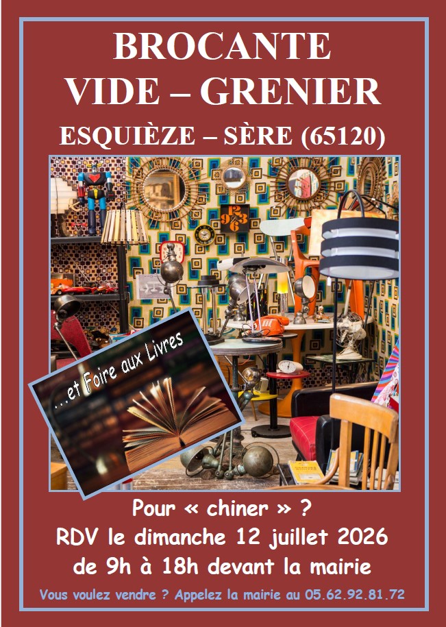 Vide-grenier à Esquièze-Sère