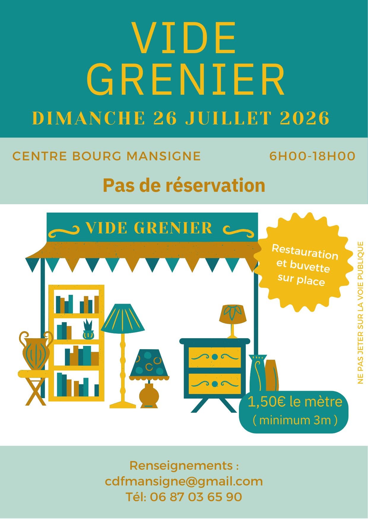 Vide-grenier à Mansigné