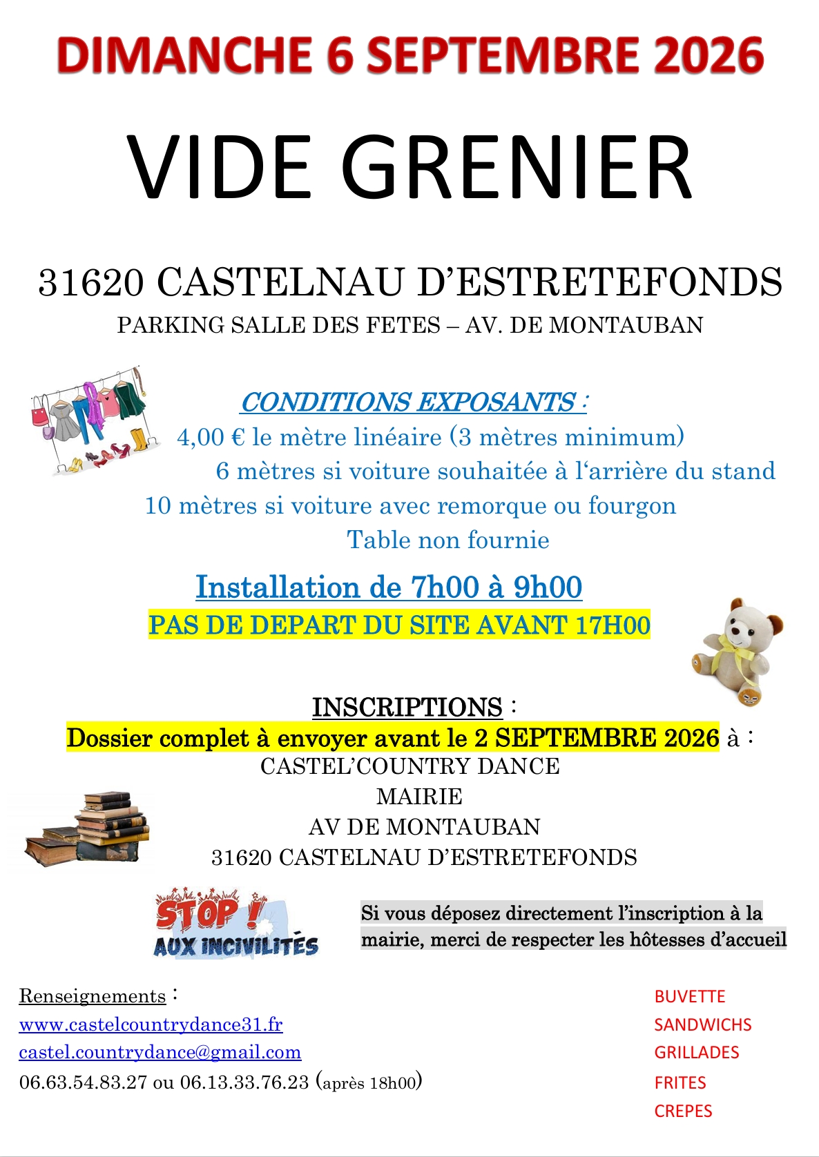 Vide-grenier à CASTELNAU D ESTRETEFONDS