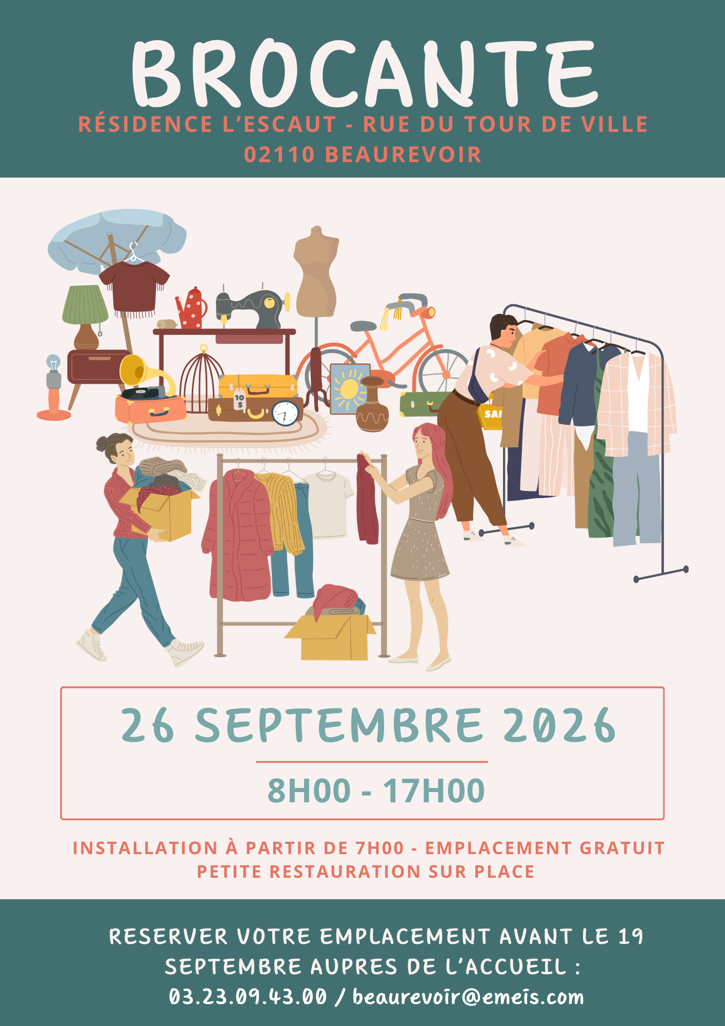 Vide-grenier à Beaurevoir